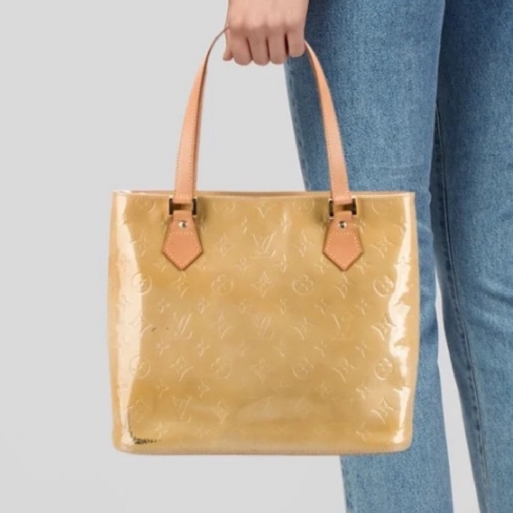 Louis Vuitton Gold and Tan Tote Bag